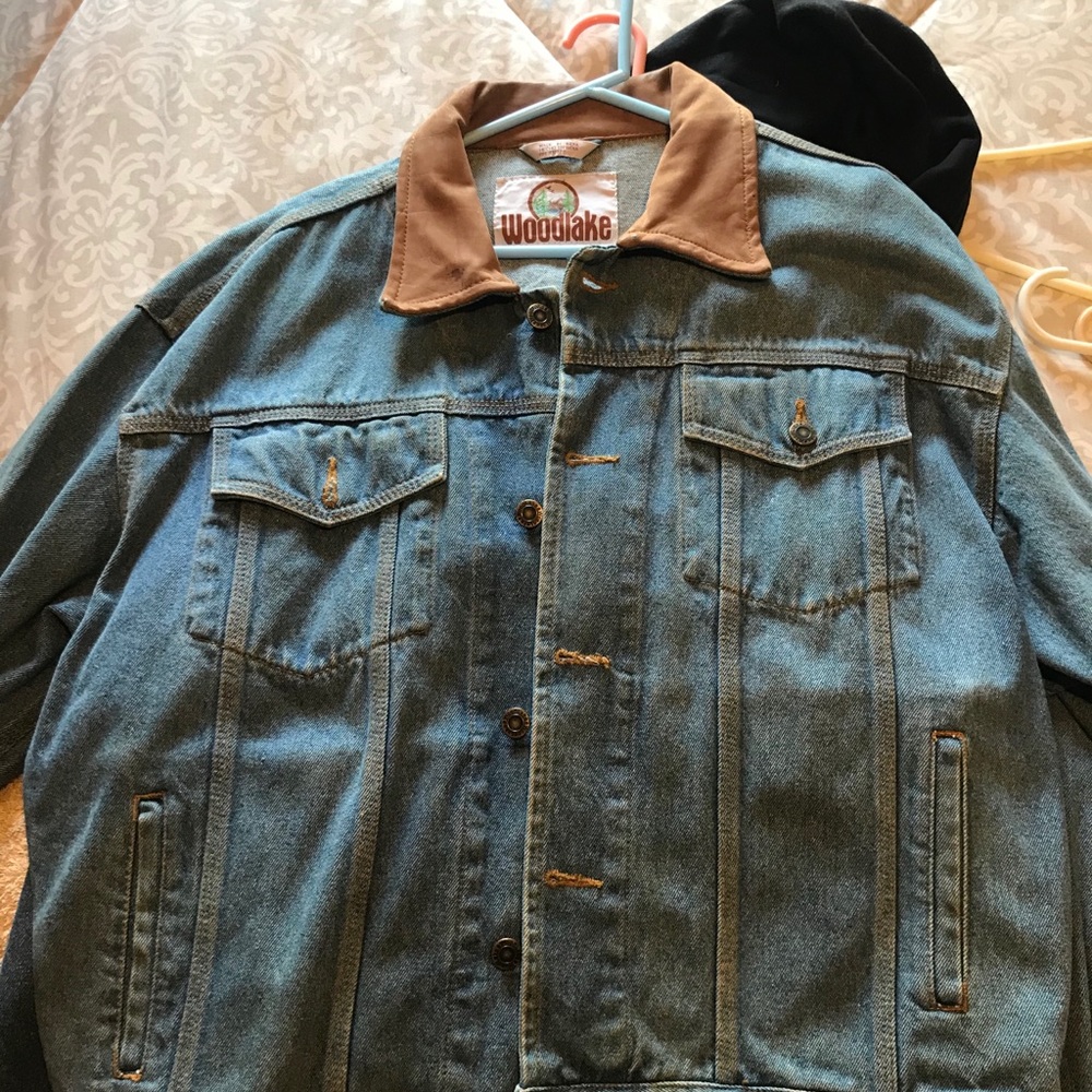 Vintage wood lake denim jacket